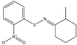 1-[(2-Nitrophenyl)thioimino]-2-methylcyclohexane 结构式