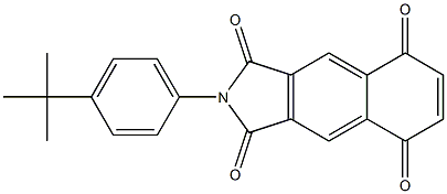 2-(4-tert-Butylphenyl)-1H-benz[f]isoindole-1,3,5,8(2H)-tetrone 结构式