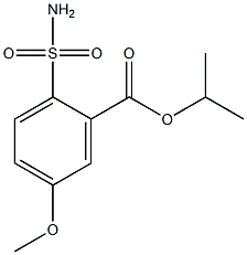 5-Methoxy-2-sulfamoylbenzoic acid isopropyl ester 结构式