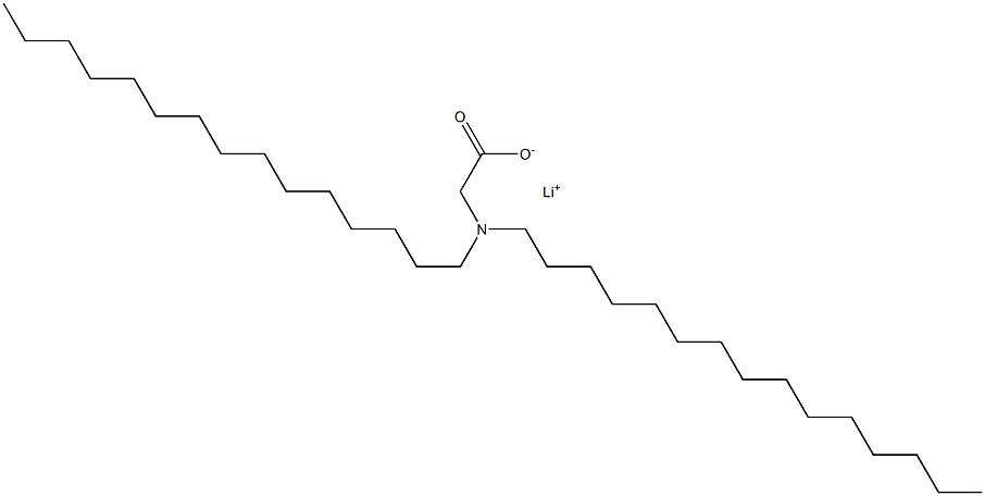 N,N-Dipentadecylglycine lithium salt 结构式