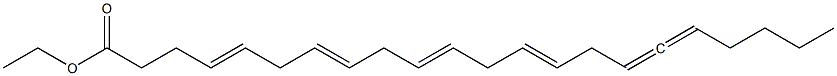 4,7,10,13,16,17-Docosahexaenoic acid ethyl ester 结构式