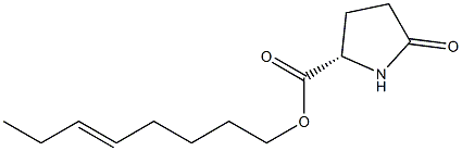 (S)-5-Oxopyrrolidine-2-carboxylic acid 5-octenyl ester 结构式