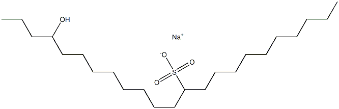 20-Hydroxytricosane-11-sulfonic acid sodium salt 结构式