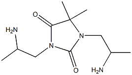 1,3-Bis(2-aminopropyl)-5,5-dimethylhydantoin 结构式