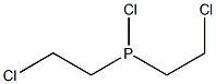 Bis(2-chloroethyl)chlorophosphine 结构式