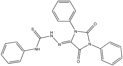 5-(4-Phenylthiosemicarbazono)-1,3-diphenyl-3,5-dihydro-1H-imidazole-2,4-dione 结构式