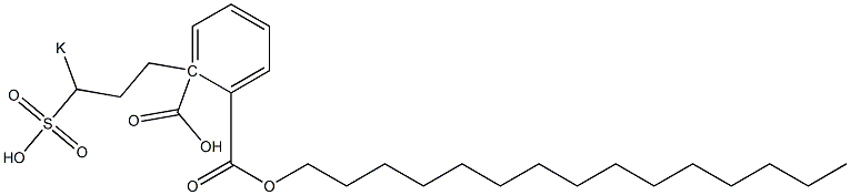 Phthalic acid 1-pentadecyl 2-(3-potassiosulfopropyl) ester 结构式