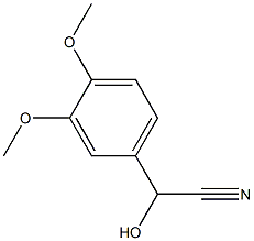 (3,4-Dimethoxyphenyl)hydroxyacetonitrile 结构式