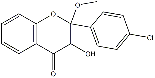 2-Methoxy-4'-chloroflavanonol 结构式