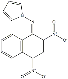1-Pyrrolizino-2,4-dinitronaphthalene 结构式