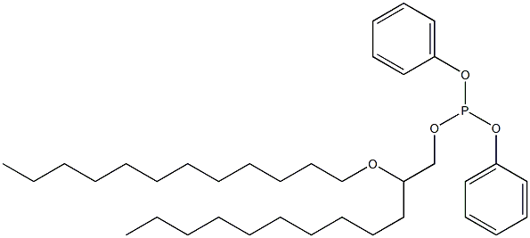 Phosphorous acid 2-(dodecyloxy)dodecyldiphenyl ester 结构式