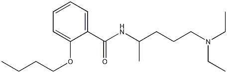 2-Butoxy-N-[4-(diethylamino)-1-methylbutyl]benzamide 结构式