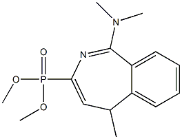 [1-(Dimethylamino)-5-methyl-5H-2-benzazepin-3-yl]phosphonic acid dimethyl ester 结构式