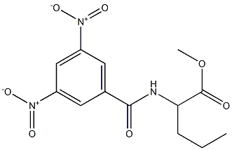 2-(3,5-Dinitrobenzoylamino)pentanoic acid methyl ester 结构式