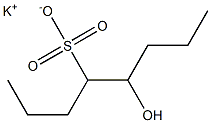 5-Hydroxyoctane-4-sulfonic acid potassium salt 结构式