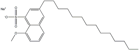 8-Methoxy-3-tetradecyl-1-naphthalenesulfonic acid sodium salt 结构式