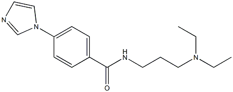 4-(1H-Imidazol-1-yl)-N-(3-diethylaminopropyl)benzamide 结构式