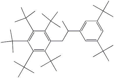 1-(Penta-tert-butylphenyl)-2-(3,5-di-tert-butylphenyl)propane 结构式