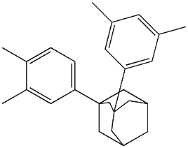 1-(3,4-Dimethylphenyl)-3-(3,5-dimethylphenyl)adamantane 结构式