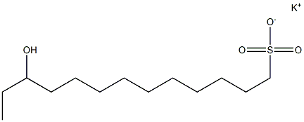 11-Hydroxytridecane-1-sulfonic acid potassium salt 结构式