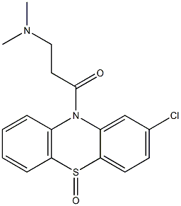 2-Chloro-10-[3-(dimethylamino)propionyl]-10H-phenothiazine 5-oxide 结构式