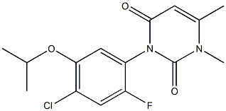 3-(4-Chloro-2-fluoro-5-isopropoxyphenyl)-1,6-dimethylpyrimidine-2,4(1H,3H)-dione 结构式