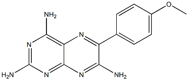 6-[4-Methoxyphenyl]-2,4,7-pteridinetriamine 结构式