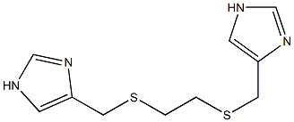 1,6-Bis(1H-imidazol-4-yl)-2,5-dithiahexane 结构式