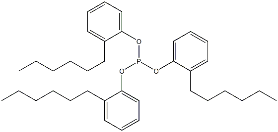 Phosphorous acid tris(2-hexylphenyl) ester 结构式