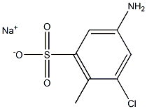 3-Amino-5-chloro-6-methylbenzenesulfonic acid sodium salt 结构式