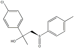 (S)-1-Methyl-1-(4-chlorophenyl)-2-(4-methylphenylsulfinyl)ethanol 结构式