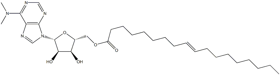 N,N-Dimethyl-5'-O-[(E)-1-oxo-9-octadecenyl]adenosine 结构式