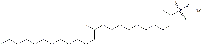 12-Hydroxytetracosane-2-sulfonic acid sodium salt 结构式