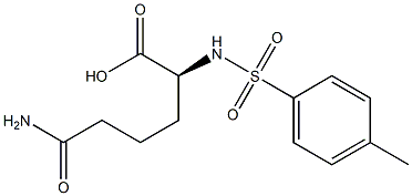 [S,(+)]-2-(Tosylamino)-5-carbamoylvaleric acid 结构式