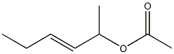 Acetic acid 1-methyl-2-pentenyl ester 结构式