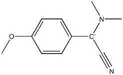 (4-Methoxyphenyl)(dimethylamino)cyanomethanide 结构式