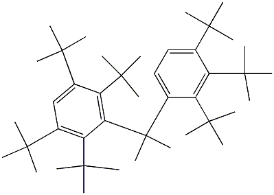 2-(2,3,5,6-Tetra-tert-butylphenyl)-2-(2,3,4-tri-tert-butylphenyl)propane 结构式