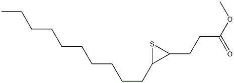 4,5-Epithiopentadecanoic acid methyl ester 结构式