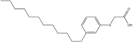 3-Dodecylphenoxyacetic acid 结构式