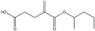 1-Butene-2,4-dicarboxylic acid 4-pentyl ester 结构式