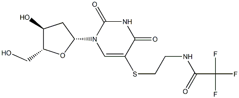 5-[[2-[(Trifluoroacetyl)amino]ethyl]thio]-2'-deoxyuridine 结构式