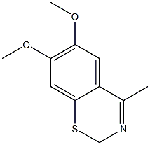 4-Methyl-6,7-dimethoxy-2H-1,3-benzothiazine 结构式