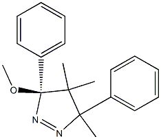 (3S)-4,5-Dihydro-3-methoxy-3,5-diphenyl-4,4,5-trimethyl-3H-pyrazole 结构式