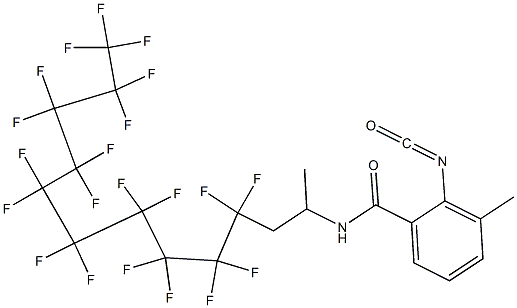 2-Isocyanato-3-methyl-N-[2-(henicosafluorodecyl)-1-methylethyl]benzamide 结构式