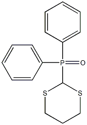 2-(Diphenylphosphinoyl)-1,3-dithiane 结构式