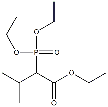 2-(Diethoxyphosphinyl)isovaleric acid ethyl ester 结构式