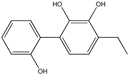 4-Ethyl-1,1'-biphenyl-2,2',3-triol 结构式