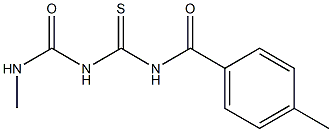 1-(4-Methylbenzoyl)-5-methylthiobiuret 结构式