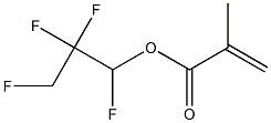 Methacrylic acid (1,2,2,3-tetrafluoropropyl) ester 结构式