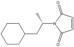 (+)-N-[(S)-2-Cyclohexyl-1-methylethyl]maleimide 结构式